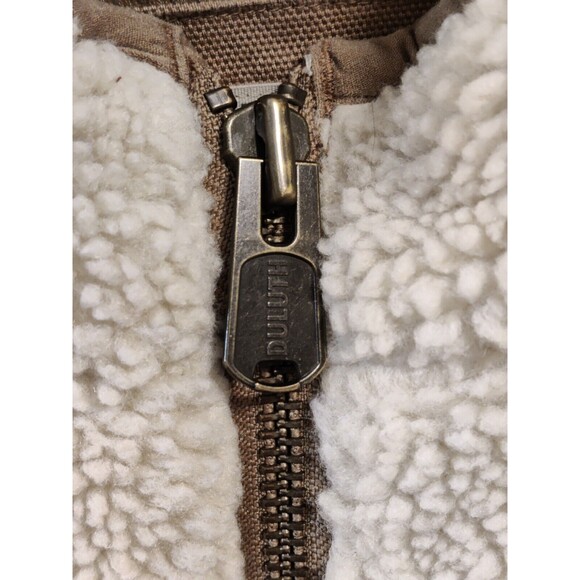 Men's Duluth Trading Company Faux Fur Sherpa Jacket Full Zip Size Medium - Picture 11 of 12